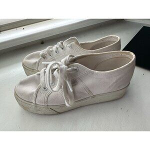 Superga Womens White Fashion Sneaker EU 37